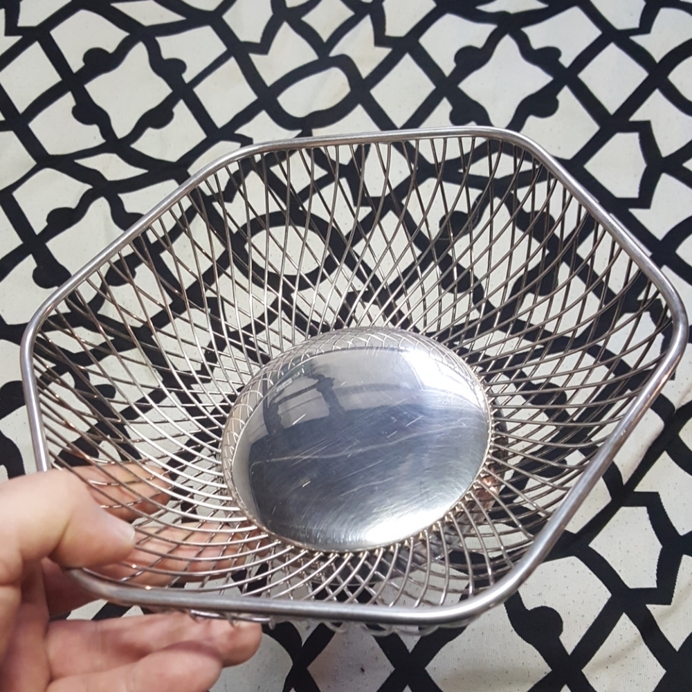 1950's real silver fruit bowl
